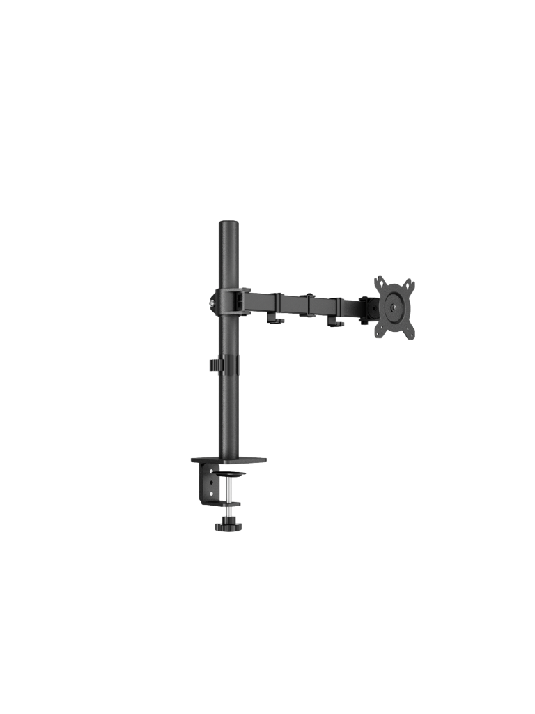 TCE LMG12NB - Soporte de Escritorio para 1 Monitor de 13 a 27 " , Carga Máxima 9Kg , VESA 75x75mm / 100x100mm / Ajuste Inclinación y Rotación