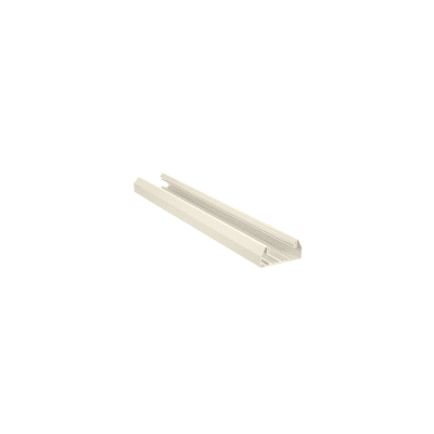 Base para canaleta T-70, de PVC rígido, con orificios perforados para montaje, 103.3 x 44.9 x 1800 mm, Color Blanco Mate