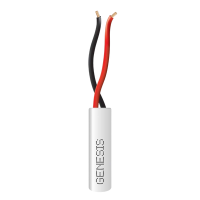 Bobina de 305 Metros de Cable / 2 x 22 AWG / Color Blanco / Riser / Para Sistemas de Intrusión y Automatización 
