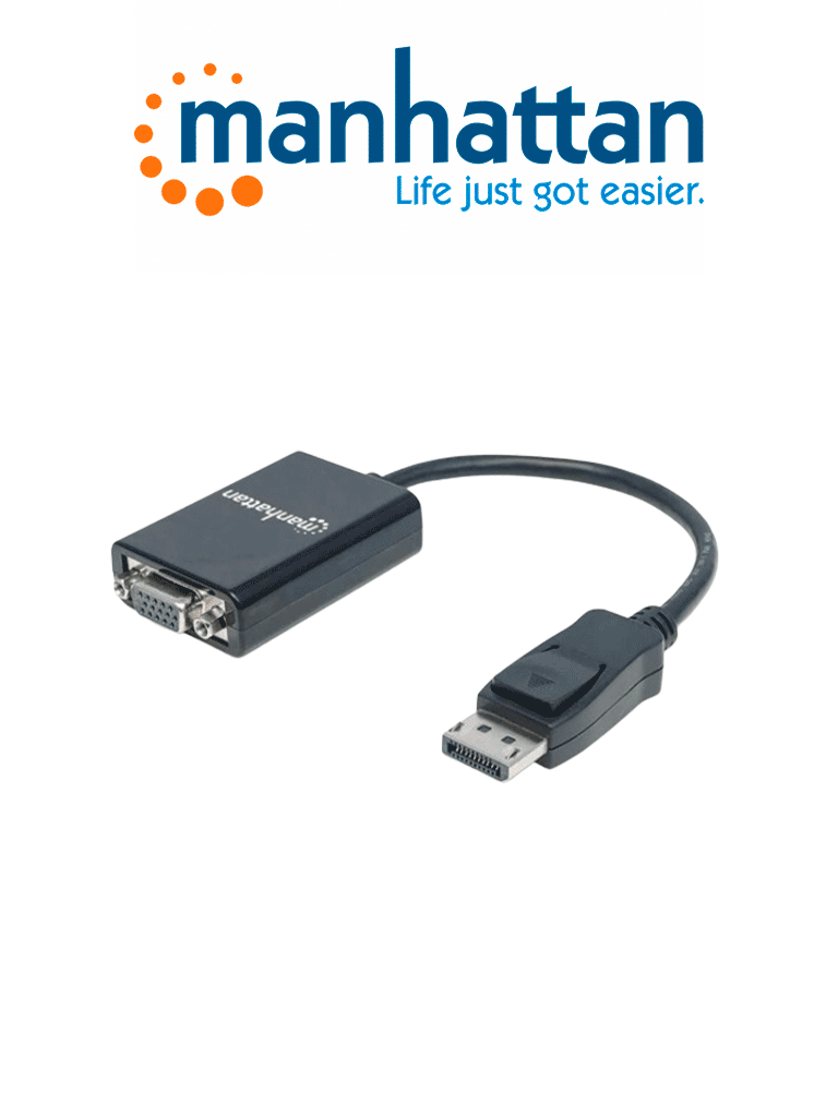 MANHATTAN - 151962	Adaptador DisplayPort M a VGA H 15cm