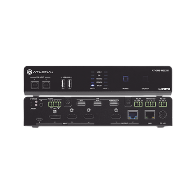 OMEGA 4K/UHD Switch matriz 5×2 con USB y enlace inalámbrico