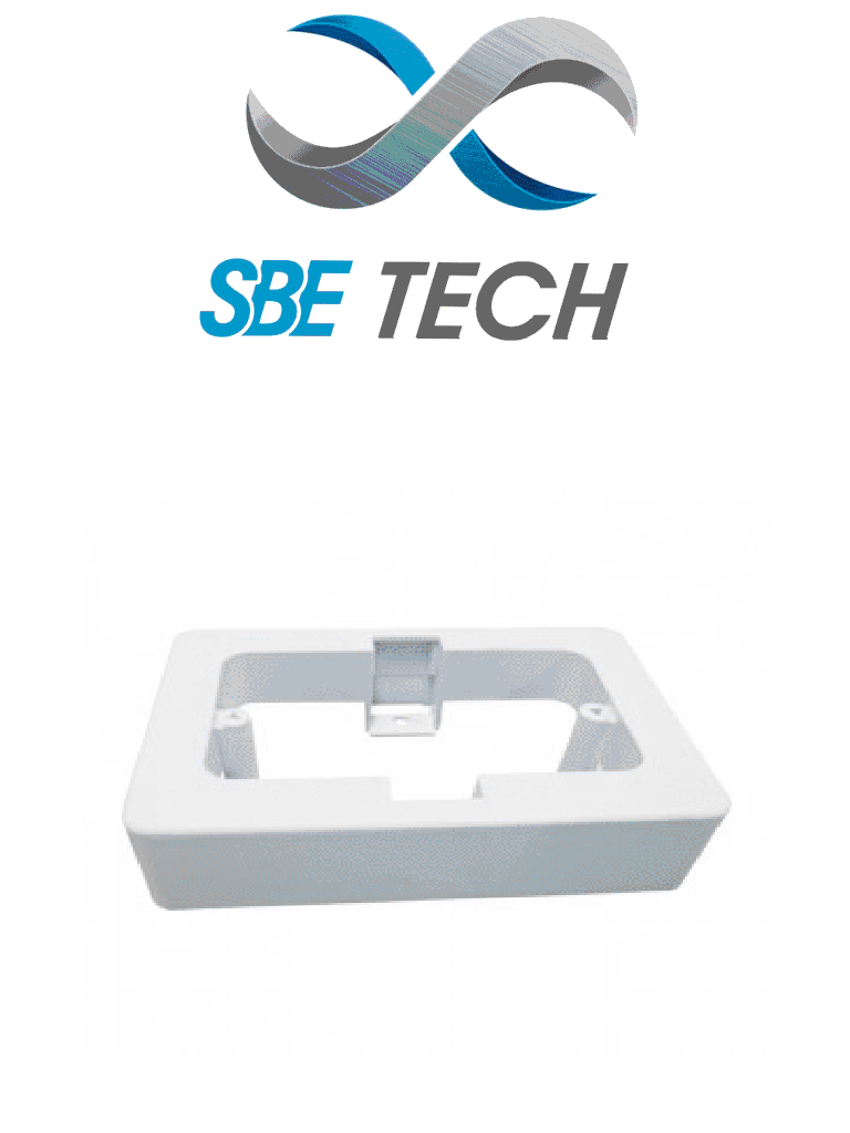 SBETECH  CUNIV - Caja universal de PVC / 2X4 / Gama económica / Fácil instalación/ Fácil limpieza