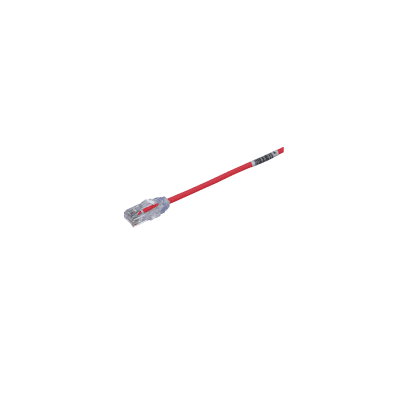 Cable de Parcheo TX6, UTP Cat6, Diámetro Reducido (28AWG), Color Rojo, 0.5 m