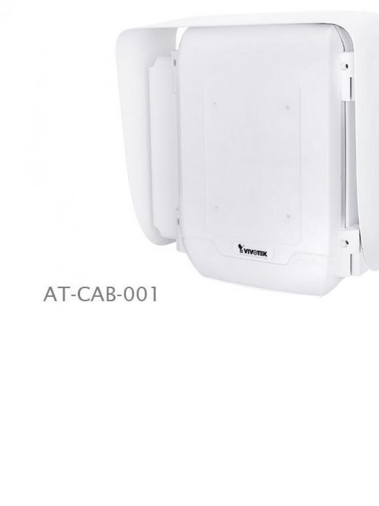 VIVOTEK AT-CAB-001 - Gabinete para proteccion de dispositivos y conexiones para exterior, IP66, IK10, Antivandalico, color blanco