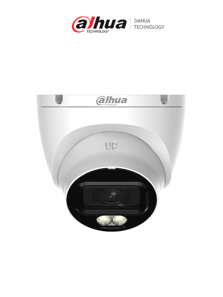DAHUA DH-HAC-HDW1209TLQN-A-LED-0280B-S3 -Cámara Domo Full Color de 2 MP con lente de 2.8mm y ángulo de 103° Micrófono integrado, iluminación de 30 m, tecnología Starlight y DWDR. Resistente con IP67, visión clara en baja luz #M1