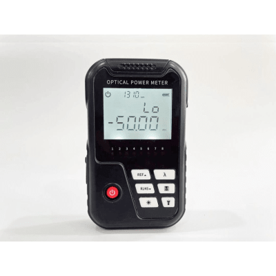 Medidor de Potencia Óptica (MINI OPM) / Versión Reducida / Compatible con Fibra Óptica Multimodo y Monomodo / Soporta conectores SC, ST Y FC / Incluye Función de VFL 2 mW / Recargable