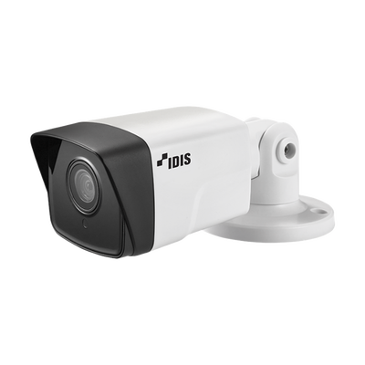 Cámara Bala IP 8 Megapixeles | Lente Fijo 3.3. mm | microSD Hasta 256 GB | IK10/IP67 |  IR 30 m | Entrada/Salida de Alarma | POE | ICR Dia/Noche | Videoanalitico Embebidos | WDR | Cumple con NDAA