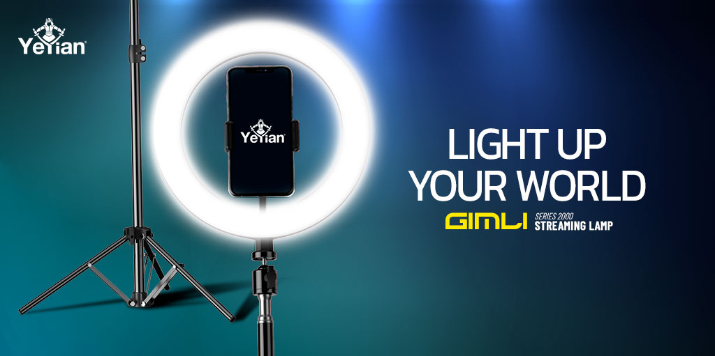 ARO DE LUZ LED YEYIAN P/STREAMING YSL-12L-01 GIMLI S2000, 30.5CM,USB