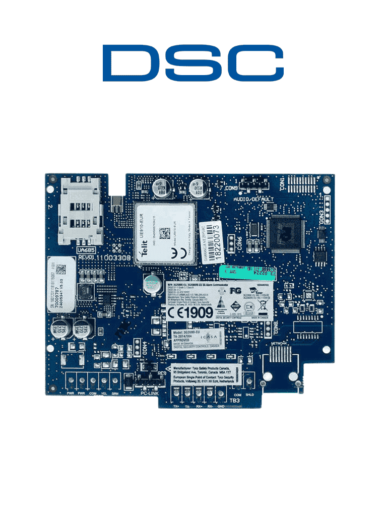 DSC 3G2080ELAT - Neo Comunicador de Alarma Celular 3G2080 Con aplicación "ConnectAlarm" 