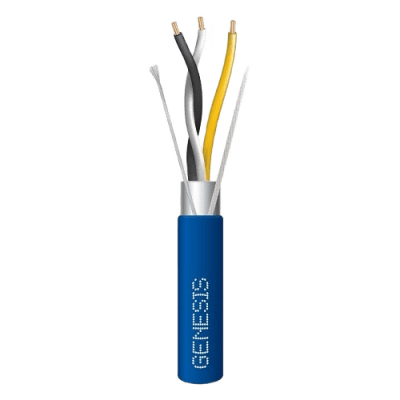 Bobina de 305 Metros / Cable 3 x 22 AWG / Color Azul / Blindado / Plenum / 1 Par Trenzado para Aplicaciones de Transmisión de Datos a Alta Velocidad para Automatización, EIA-485, BACnet y otros Sistemas de Comunicación