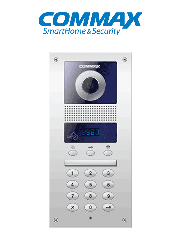 COMMAX DRCGUC - Frente de calle para solución de videoporteros para apartamentos, soporta hasta 300 monitores de la marca Commax, cuenta con función de apertura de puerta, compatible con estación de guardia/ #Modum