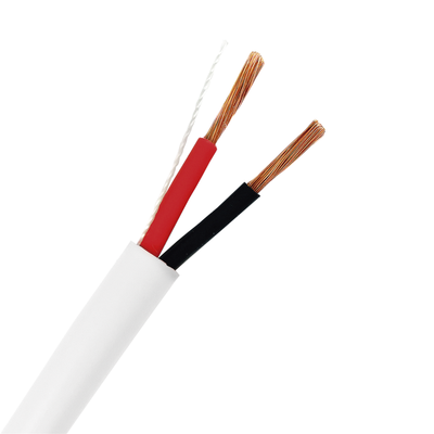 Bobina de 152 Metros / 14AWG 2 Conductores / Cable Profesional de ALTA FIDELIDAD 100% Cobre / Libre de Oxígeno / Interior / Color Blanco / Para Aplicaciones de Audio, Control de Acceso y Automatización 
