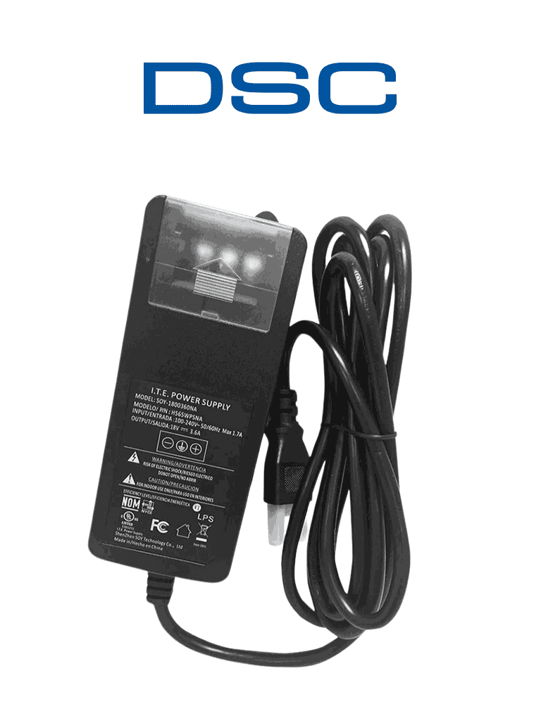 DSC HS65WPSNA - Fuente de alimentación 18 Vcd/3.6 Amp compatible con Power Series Pro 