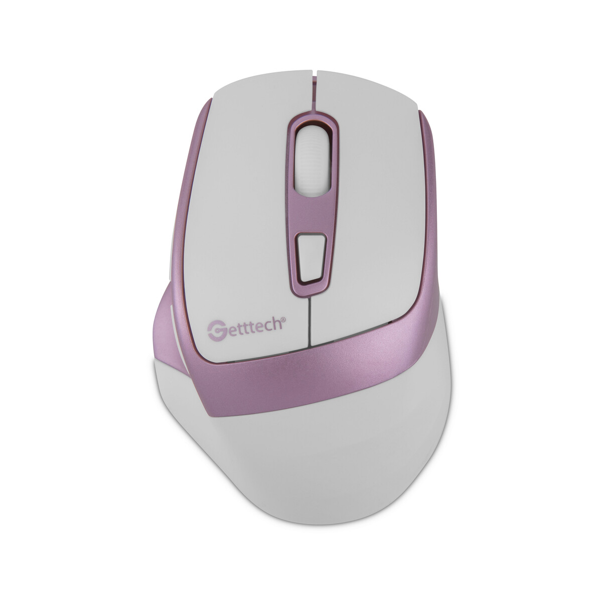 MOUSE INALAMBRICO GETTTECH 6D DE OFICINA (BLANCO/ROSA) GGM-STDBW-01-PK