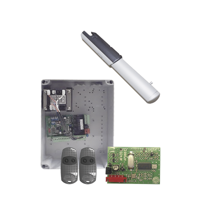 Kit de Operadores para Automatizar Portones Vehiculares Abatibles de 2 hojas / 3 m / 400 kg / Uso residencial 