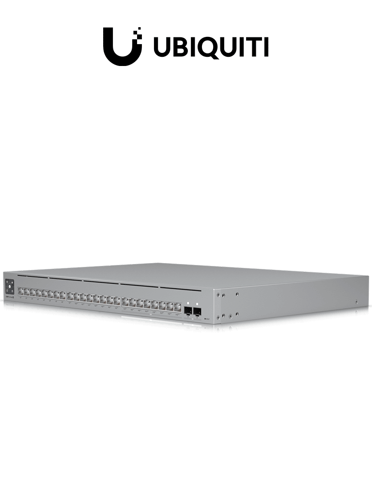 UBIQUITI USW-PRO-MAX-24-POE - UniFi switch de 24 puertos (8 puertos POE++ 2.5 GbE y 16 puertos GbE POE+), 2 puertos SFP+ 10G, 400W, pantalla táctil.