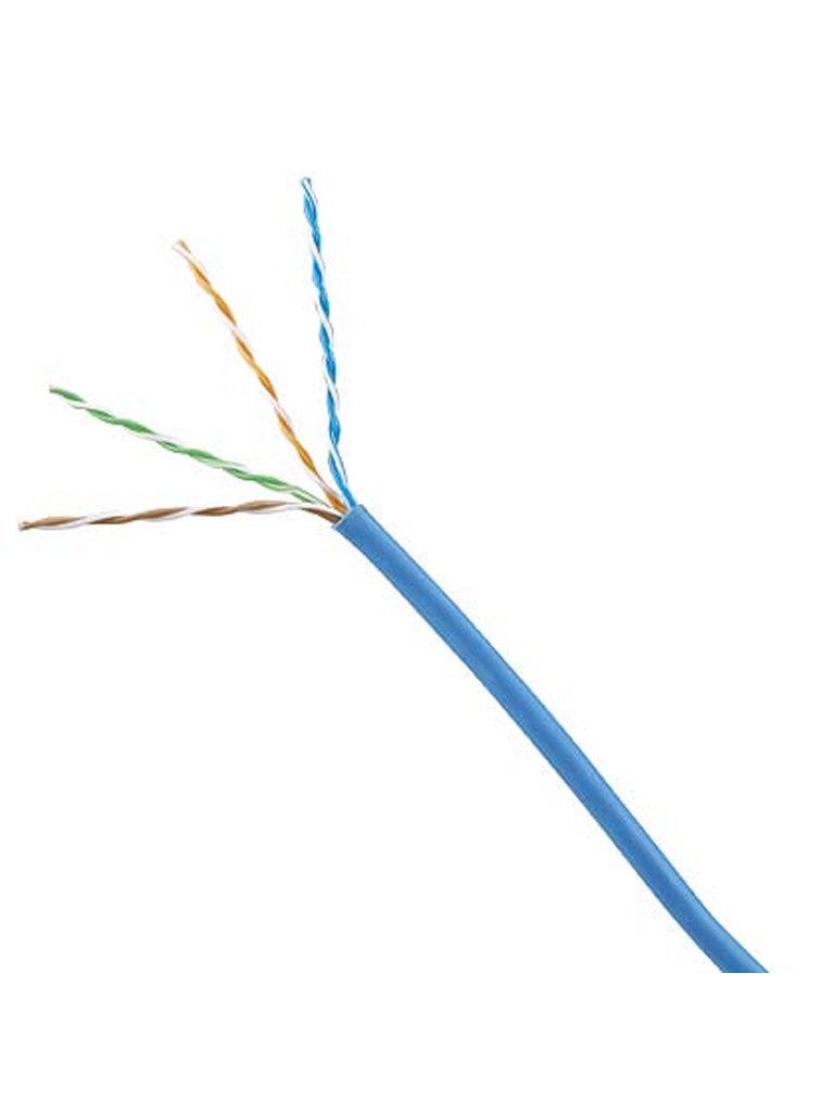 PANDUIT NUC5C04BUC - CABLE UTP CAT 5E NETKEY/ CAJA DE 1,000 Pies (305 METROS) /100% COBRE/ 4 PARES/ 24 AWG / Categoría 5e / Azul