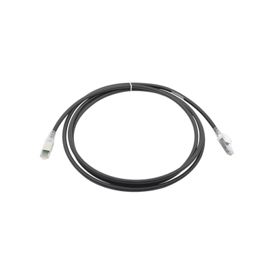 Patch Cord Z-MAX Cat6A S/FTP, CM/LS0H, 7ft, Color Negro, Versión Bulk (Sin Empaque Individual)