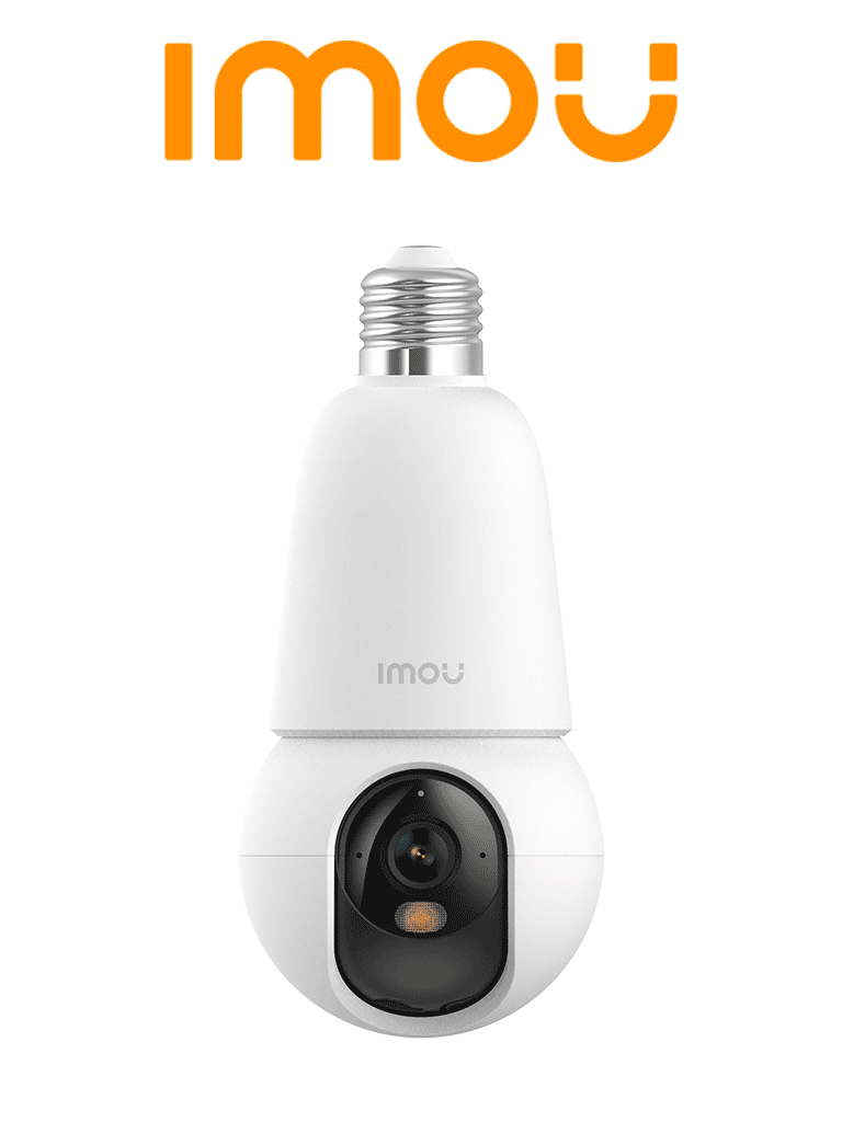 IMOU BulbCam 3MP (IPC-K6C-3H1WEB-E27-imou)- Cámara de 3MP/ Disuasión activa/ Modo privacidad/ Detección de humanos & Vehículos/ Audio bidireccional/ Full Color/ Smart tracking (No incluye Foco) #CONGIMOU1 #MCI1