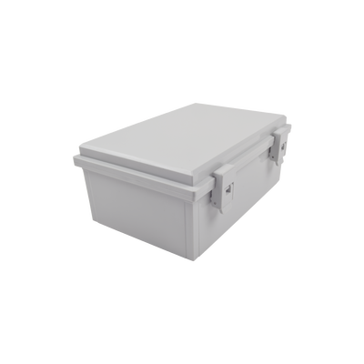 Gabinete Plástico para Exterior IP65 de 170 x 251 x 101 mm Cierre por Broche. 