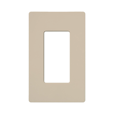 Placa de pared 1 espacio, para atenuador (dimmer), apagador ó control remoto inalámbrico LUTRON.