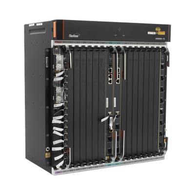 OLT Carrier Class Modular GPON, 14 Ranuras de Servicio, Incluye 1 Tarjeta de Servicio, Doble fuente -48Vcc, 11 UR, Gestión por UNM2000, CLI, (Incluye Instalación de software UNM2000)