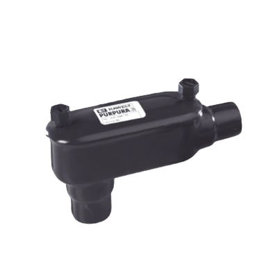 Caja Ovalada tipo LB con Recubrimiento Exterior de PVC de 2" (50.8 mm).
