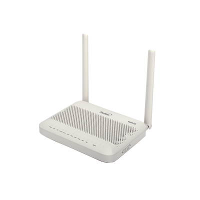 ONU GPON WiFi 6, 2.4/5 GHz, 4 puertos Gigabit + 1 POTS + 2 USB, conector SC/UPC