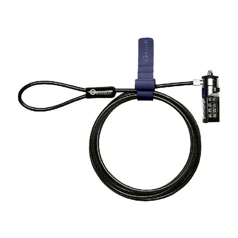 CANDADO PARA LAPTOP GETTTECHQQL-001 DE COMBINACION TIPO KENSINGTON 1.2MTS