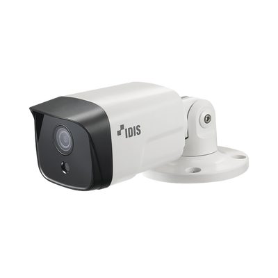 Bala IP 8MP (Intelligent Codec) | Lente Fijo 3.3 mm | microSD (256 GB) | IK10/ Exterior IP67 |  IR 30 m | Entrada/Salida de Alarma | POE | Audio de Dos Vias | ICR Dia/Noche | Videoanalitico Embebidos