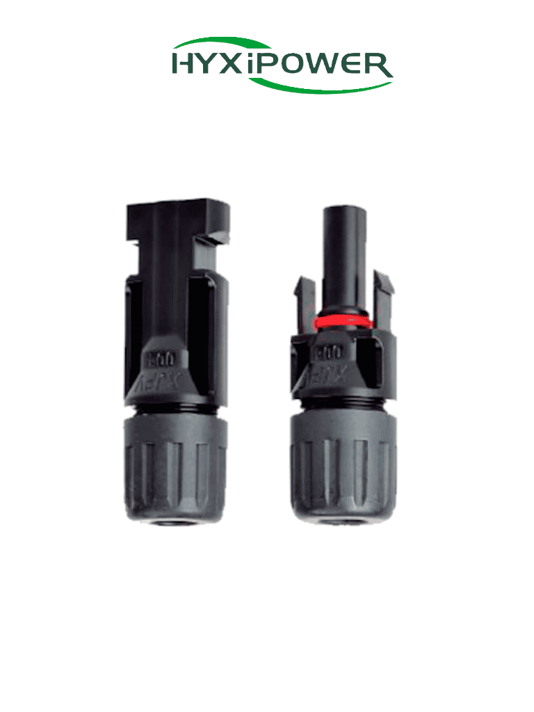 HYXIPOWER EPL01 - Par de Conectores MC4 para Módulos Fotovoltaicos / Protección conta Agua / Resistencia contra la tensión / Conector Hembra - Macho #SOLAR #MCI1
