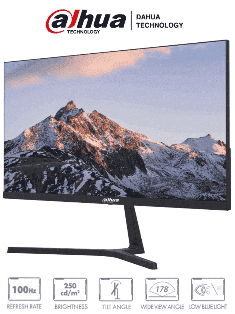 DAHUA LM24-B200S - Monitor de 23.80 Pulgadas/ Ultra Delgado/ 1920×1080 (FHD)/ Angulo de Visualización de 178 Grados/ Altavoces Integrados/ HDMI&VGA/ Diseño de Micro Bisel/ #ANIVDAHKIT+M #MCI2 #ACMD