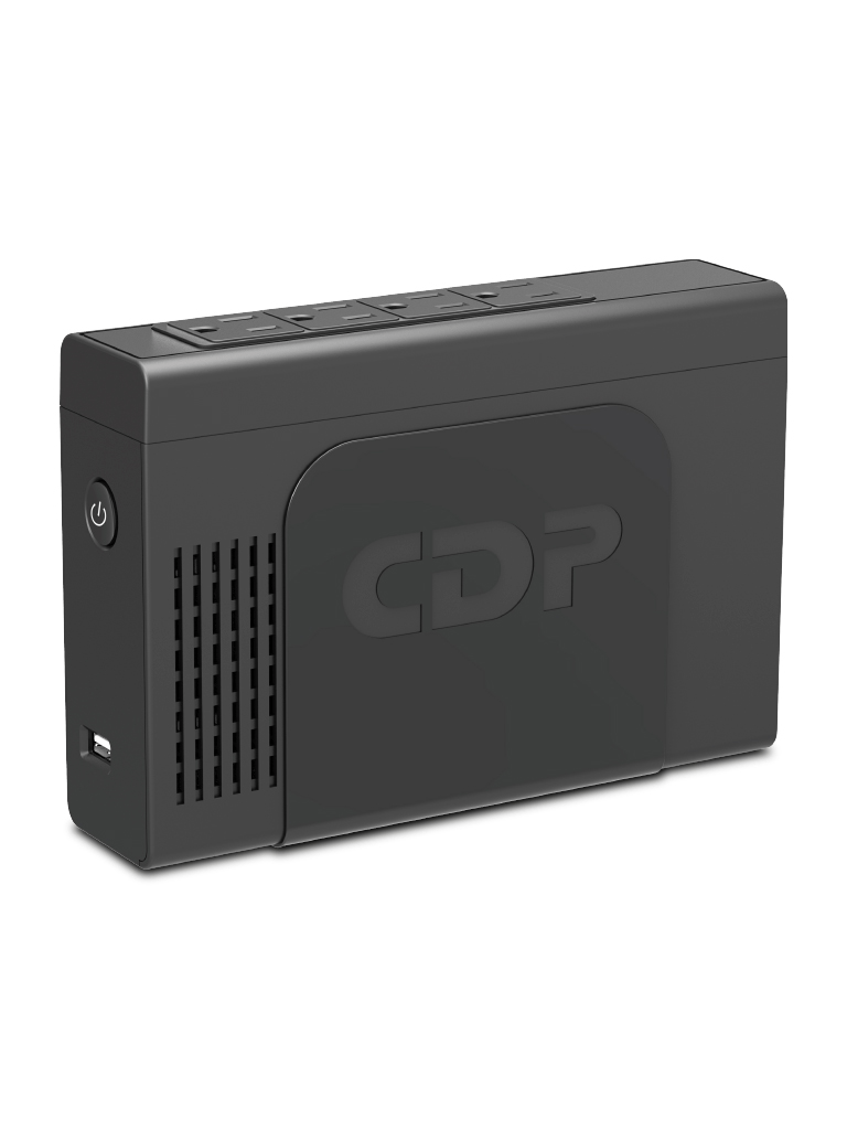 CDP Li-504 UPS Interactivo de 500VA / 250Watts / Entrada 120V / 4 Terminales de salida / Carga rapida mediante USB / Regulador / Respaldo 5 minutos a carga completa / Batería de Litio / Cuenta con 3 años de garantía #CDPDL #PROMOCDP