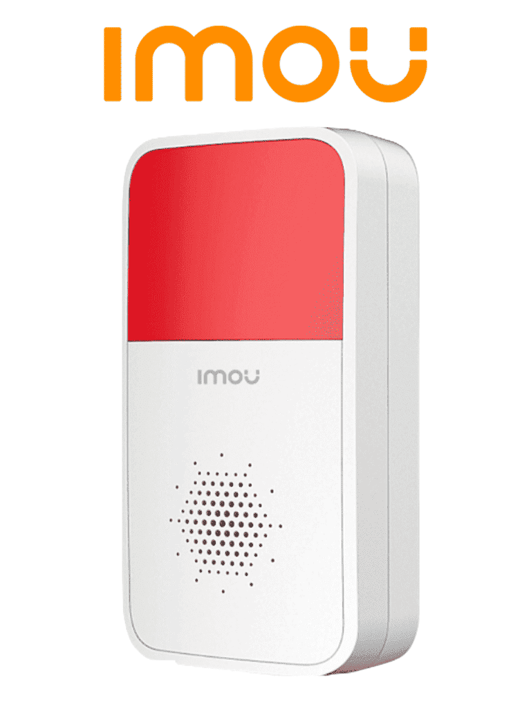 IMOU SIREN (ARA10-SW) - Sirena Inalambrica con Estrobo integrado sonido de 85 dB y frecuencia de 433 MHz. Con batería CR123A de alta duración y fácil instalación. #Seguridad #MCI2 #IMMC