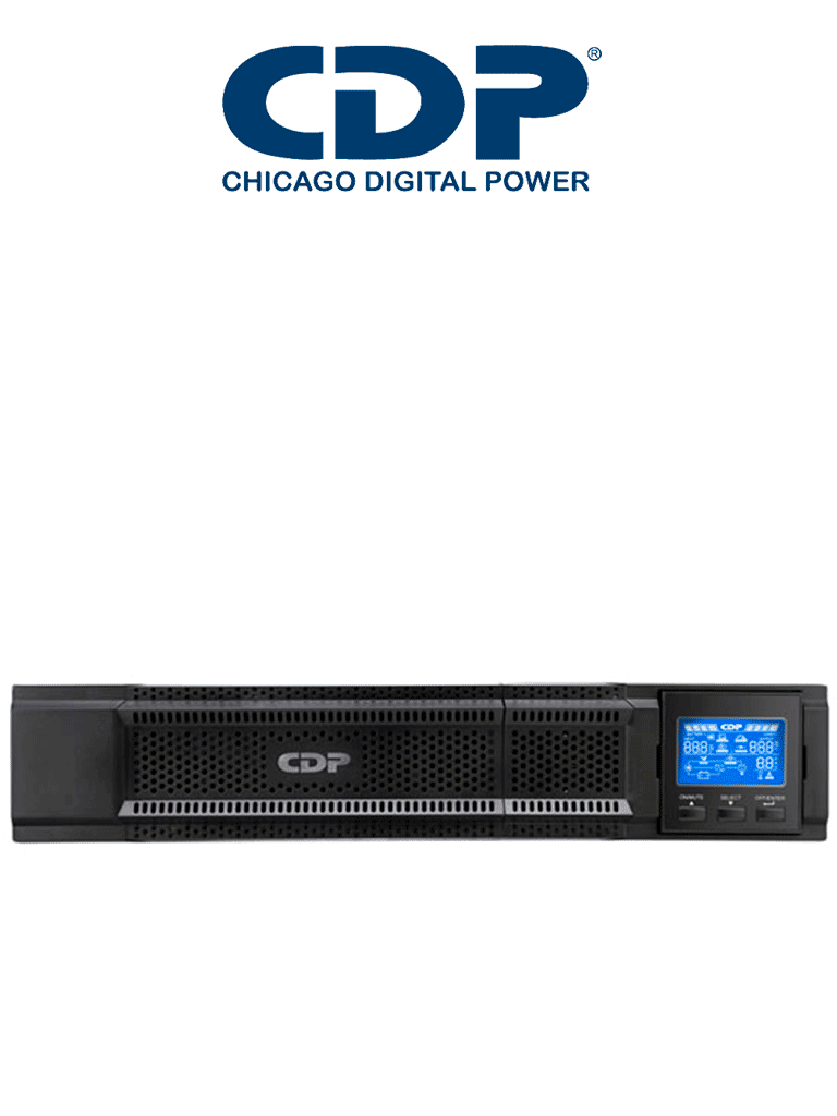 CDP UPO11-1RT AX - UPS de 1000VA y 1000W con 8 terminales, 4 programables, pantalla LCD, 5 min de respaldo a carga completa, disponible sobre pedido. #2025CDP