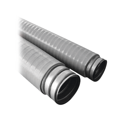 Tubo Flexible tipo Liquidtight de 2 1/2" (63 mm). Acero + Forro PVC. Rollo de 10 Metros.