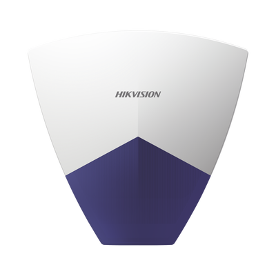 (AX HUB) Sirena Inalámbrica con Estrobo para Exterior / Compatible con Panel de Alarma HIKVISION / 110 dB 
