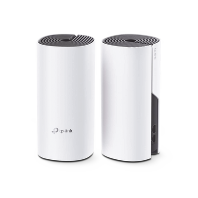 KIT 2 Routers Inalámbricos MESH Interior para Hogar / Doble Banda Wi-Fi 5 AC1200 Mbps / 2 Puerto Gigabit WAN/LAN / 2 Antenas Internas / Administración Mediante la App Deco (iOS, Android) 