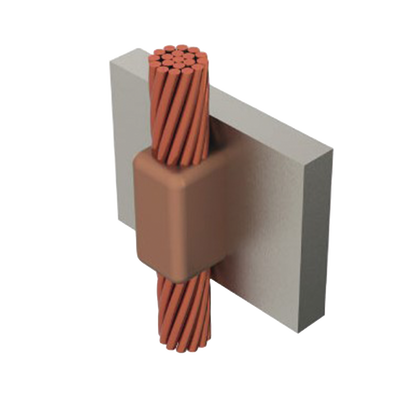 Molde para soldadura exotermica cable de paso vertical cal.2/0 a Placa Vertical.