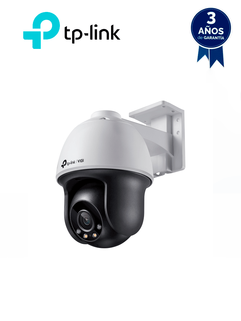 VIGI C540(4mm) - Cámara IP PT full color para exteriores de 4 MP,  IP67, Web, PoE/DC 12 V, WDR de 120 dB, micrófono/altavoz integrado, ranura micro-SD