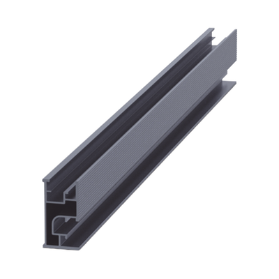 Riel 7 2100mm aluminio anodizado para montaje de módulos fotovoltaicos