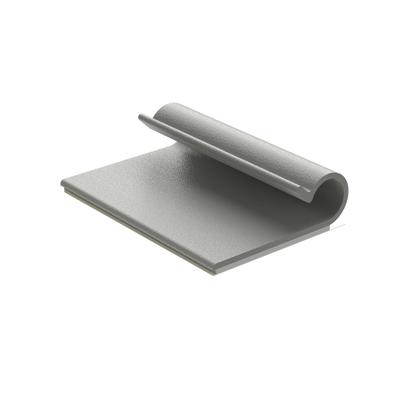 Clip Adhesivo Tipo J, Para Cables de Hasta 7.9 mm de Diámetro, Uso Interior, Color Gris, Paquete de 100pz 