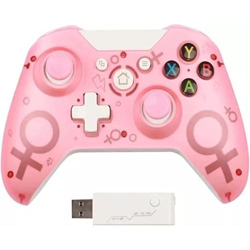 CONTROL INALAMBRICO ROSA USB N-1, COMPATIBLE CON XBOX ONE, PS3 , PC 2.