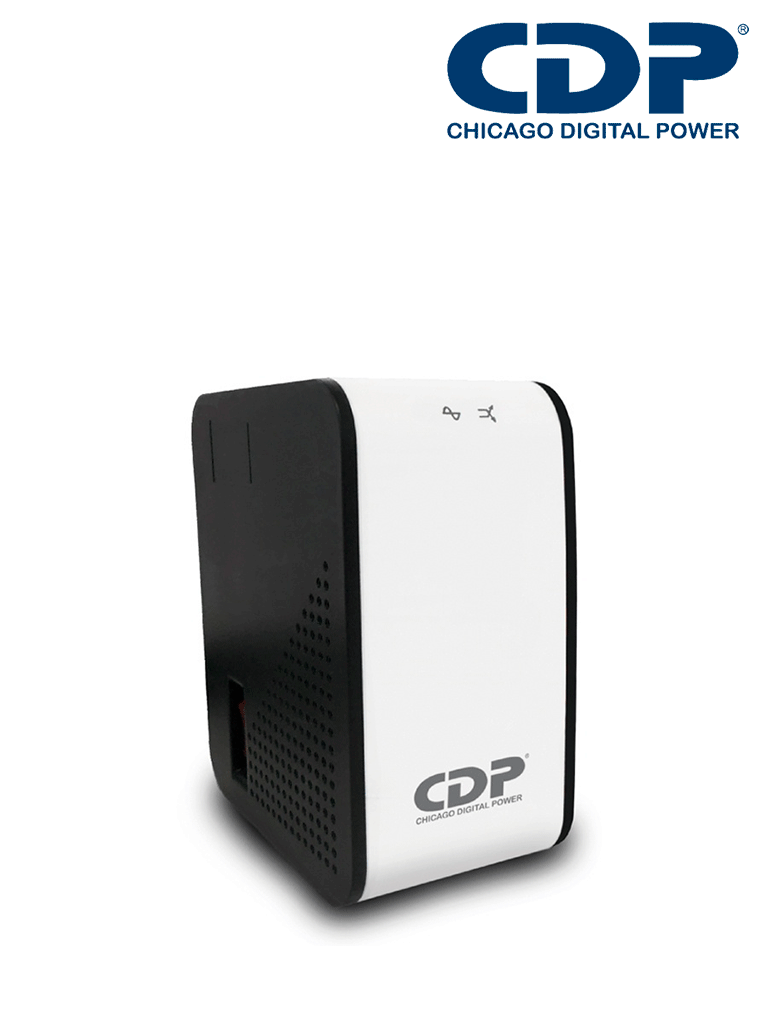 CDP R2C-AVR1008 - Regulador de 1KVA / 500W con 8 terminales de salida: 4 con protección de sobretensión y 4 con protección AVR, incluyendo protección de línea datos #CDPDL #PROMOCDP