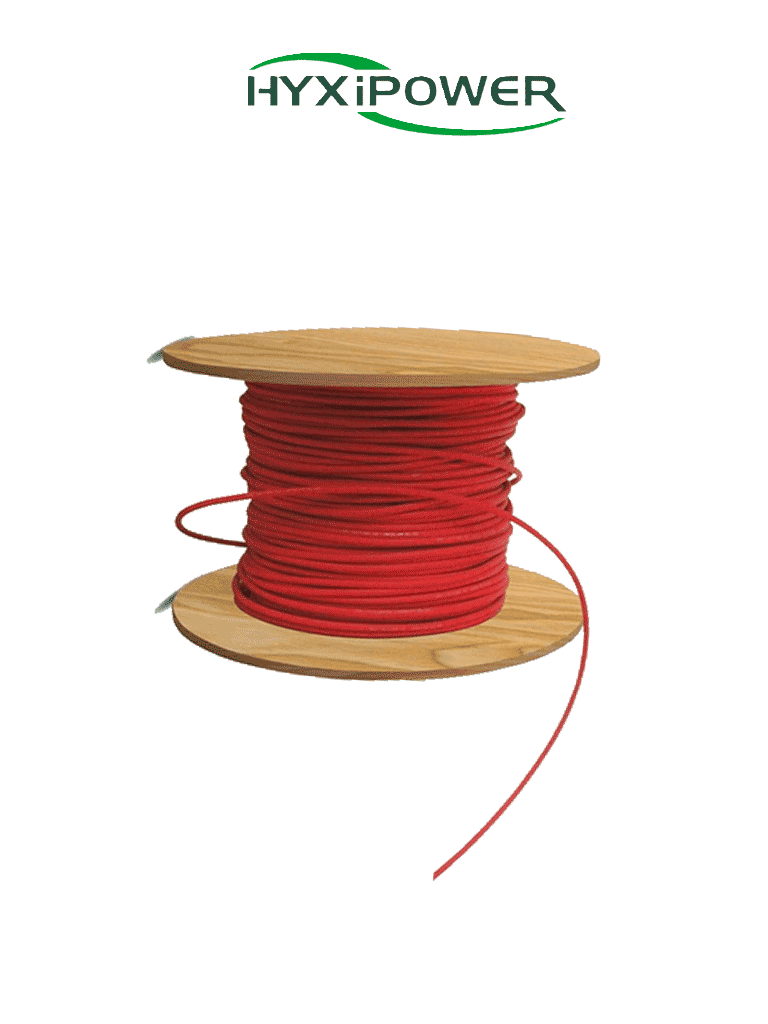 HYX  H1Z2Z2-KR6 - Cable Fotovoltaico Color Rojo 6mm2 / 10AWG / Cubierta libre de halógenos / Venta por Metro #SOLAR