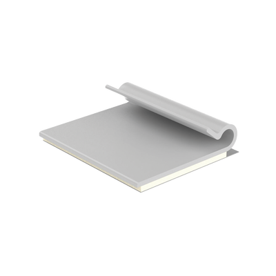 Clip Adhesivo Tipo J, Para Cables de Hasta 4.8 mm de Diámetro, Uso Interior, Color Gris, Paquete de 100pz 