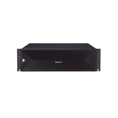 NVR de 64 canales /  Hasta 32 MP / H.265 & Wisestream / Procesamiento 400 Mbps / 3 Puertos de Red / Raid 5-6 / 16 bahias para disco duro (no incluidos)