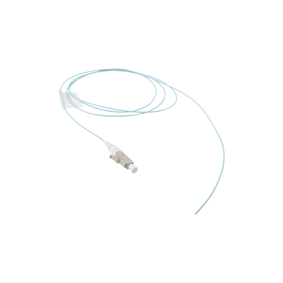 Pigtail de Fibra Óptica LC Simplex, Multimodo OM3 XGLO 50/125, LS0H, Color Aqua, 1 Metro