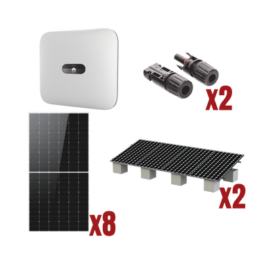 Kit Solar Interconexion  / 4 kW  220Vca / Inversor HUAWEI/ Montaje Incluido  