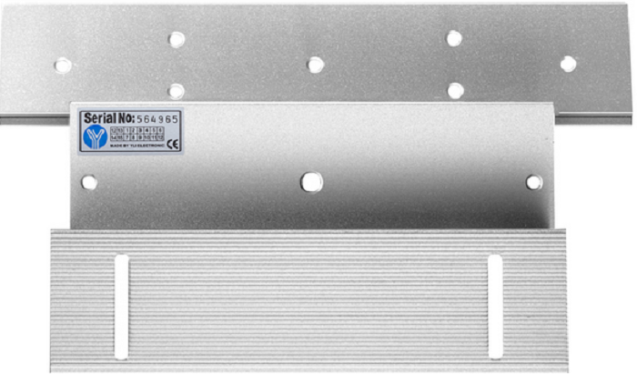 YLI YM350WSPAK - Paquete con chapa de 350 kg/800 Lb para uso en exteriores o interiores IP68 uso en puertas de metal, vidrio o madera incluye soporte de fijación ZL - Imagen 5